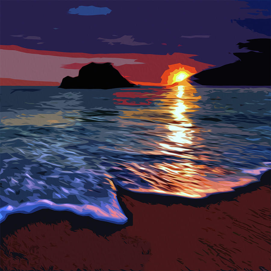 Sleeping Sun #1 Painting by AM FineArtPrints