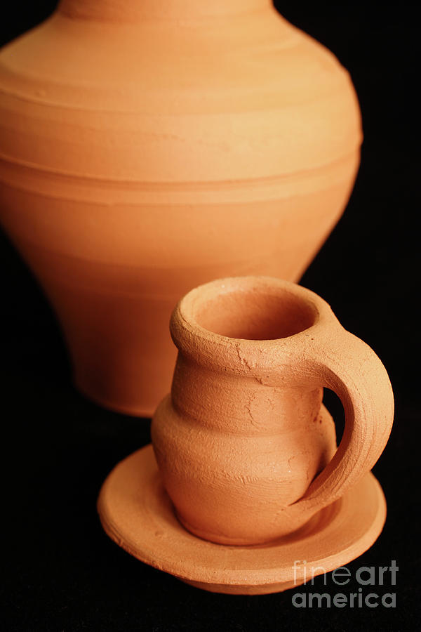 Small pottery items #1 Photograph by Gaspar Avila
