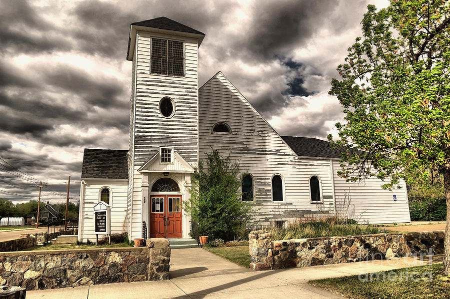Church Photograph - Small town church #1 by Jeff Swan