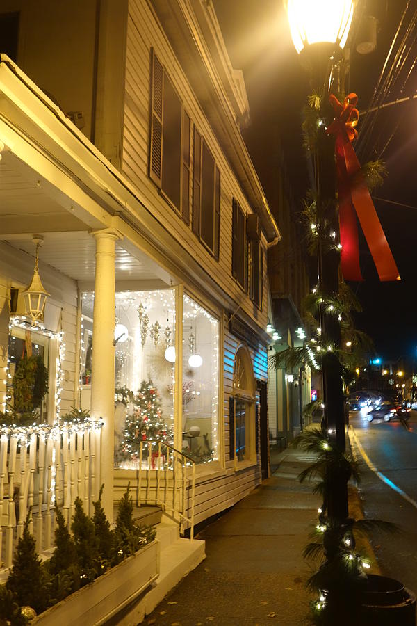 Small town Main Street ready for the Holiday Season Photograph by Rauno ...