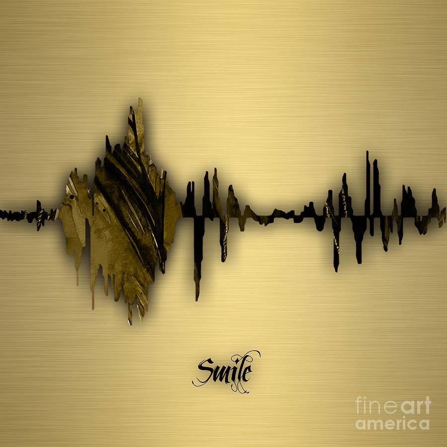 Smile Sound Wave #5 Mixed Media by Marvin Blaine