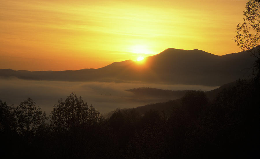 Smoky Mountain Sunrise #1 Photograph by John Burk