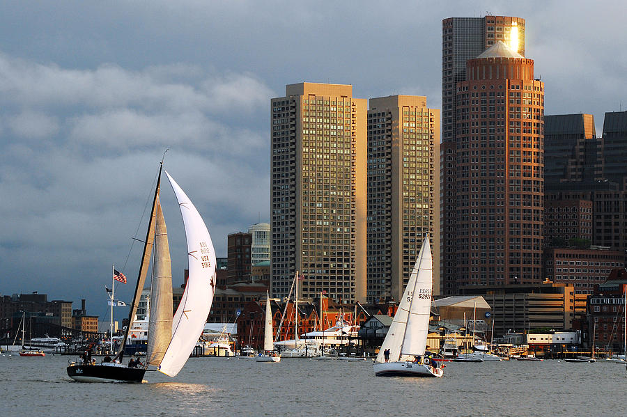 Boston Photograph - Smooth Sailing by James Kirkikis