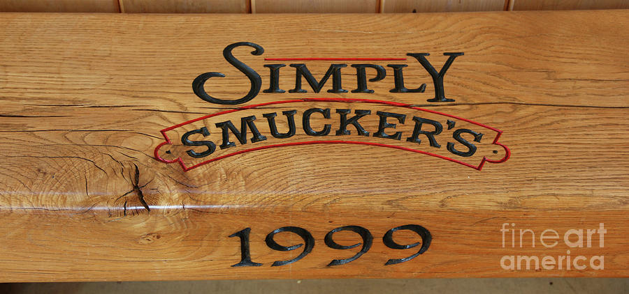 Smuckers in Orrville Ohio Bench 5850 #1 Photograph by Jack Schultz