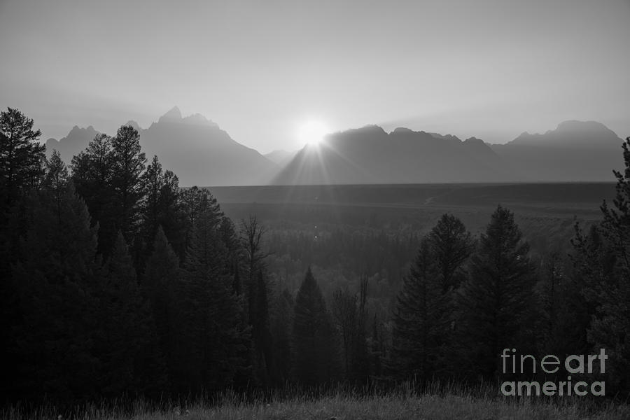 Snake River Sunset BW #1 Photograph by Michael Ver Sprill