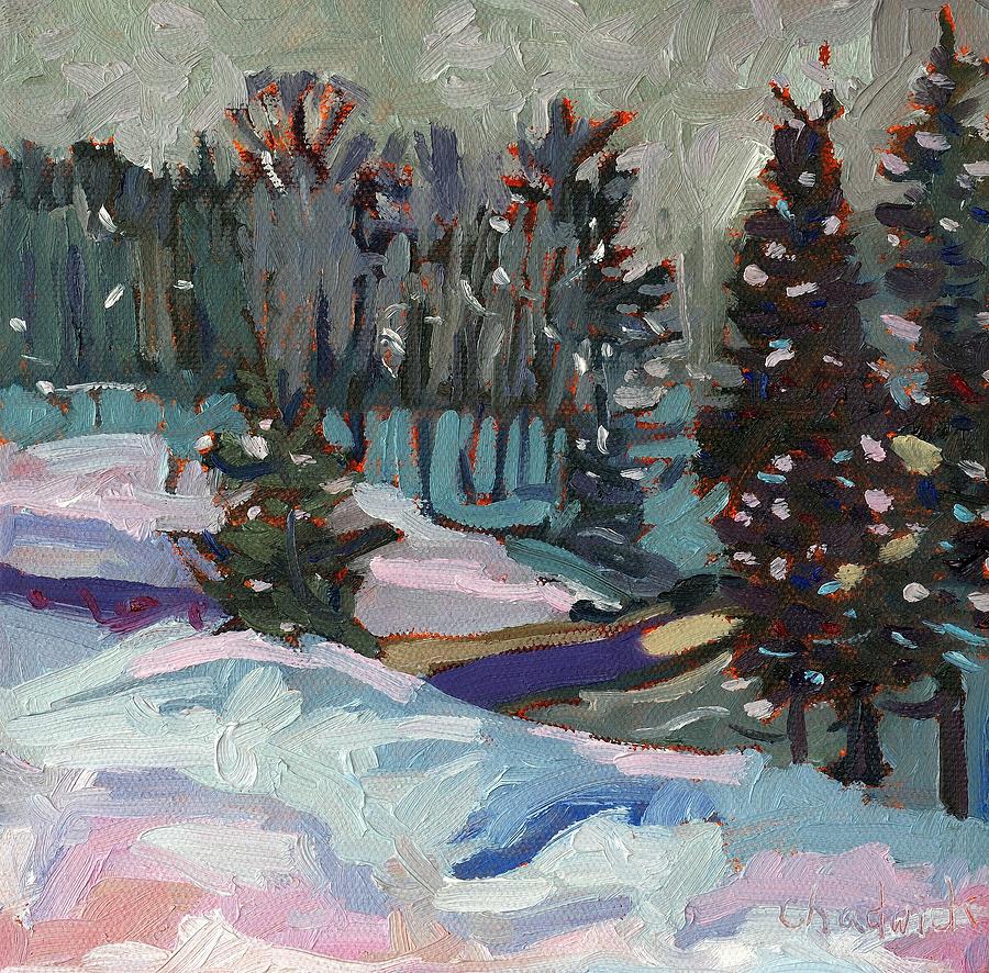 Snow Day #1 Painting by Phil Chadwick