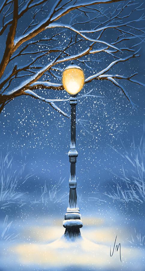 Winter Painting - Snow #3 by Veronica Minozzi