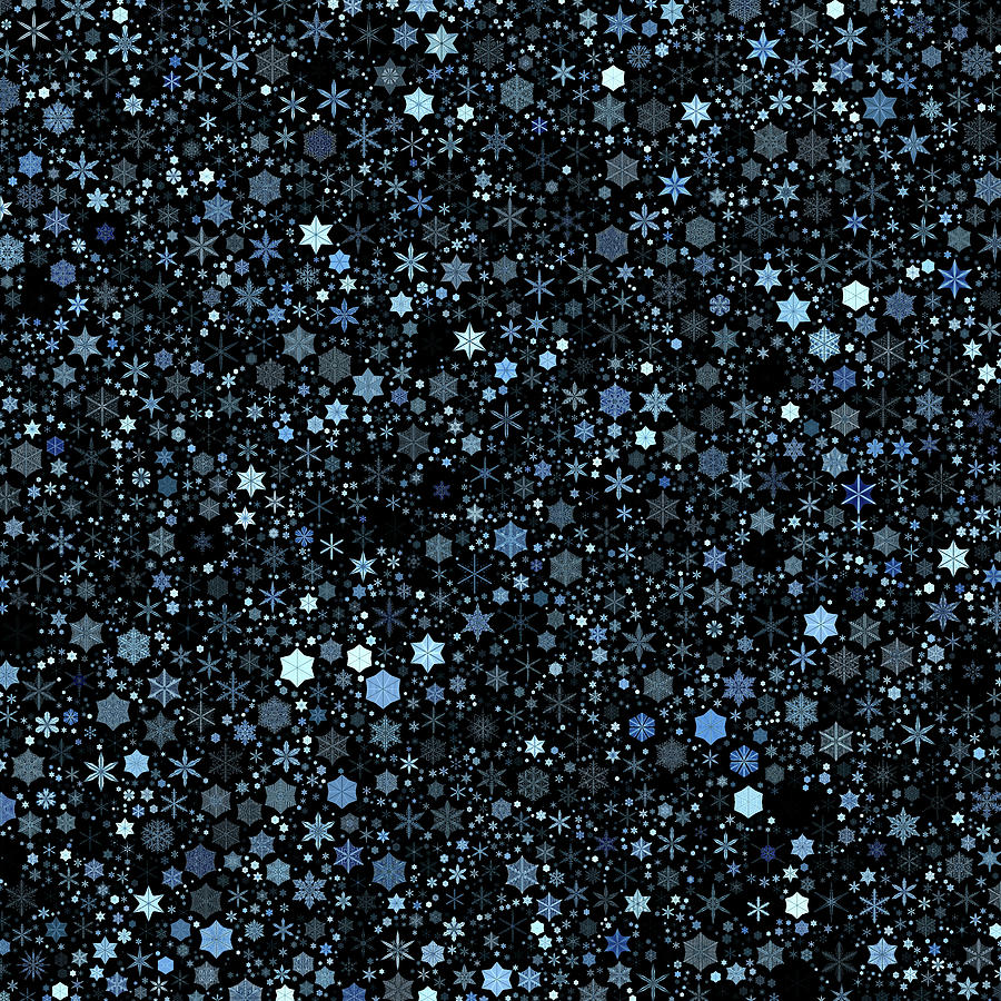 Snowflake simulation #1 Digital Art by Martin Krzywinski