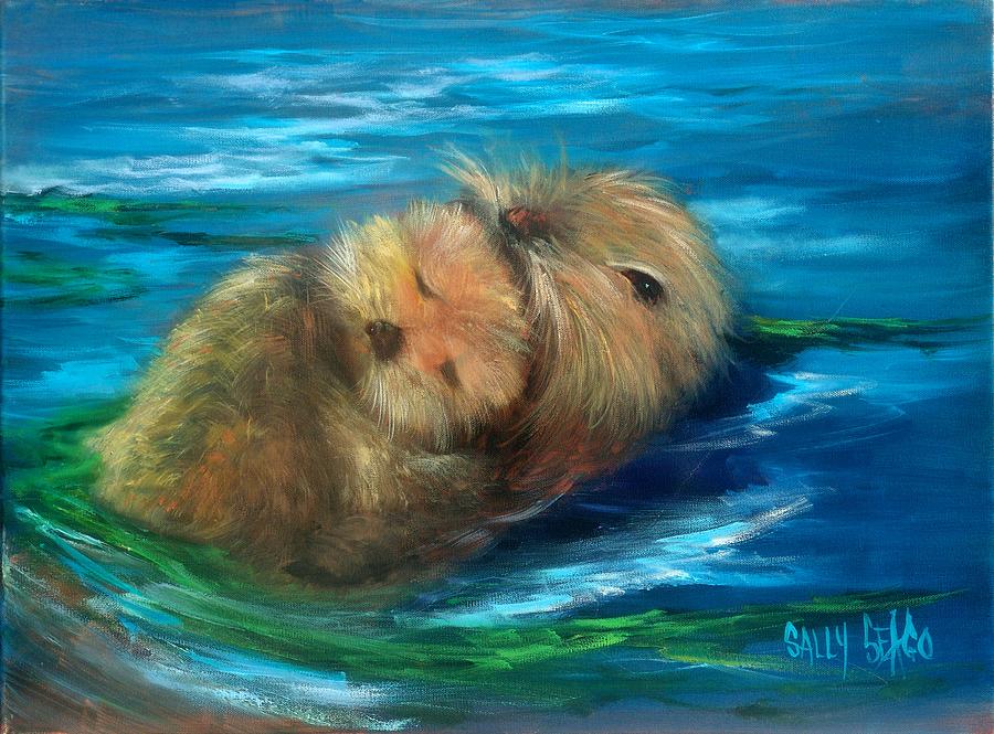 Snuggling #1 Painting by Sally Seago