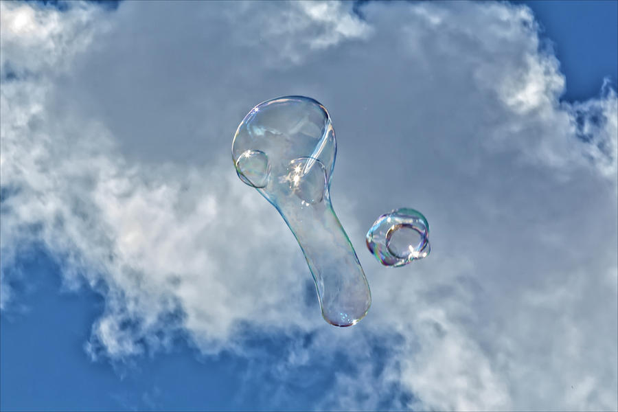 Soap Bubbles Clouds and Sky #1 Photograph by Robert Ullmann