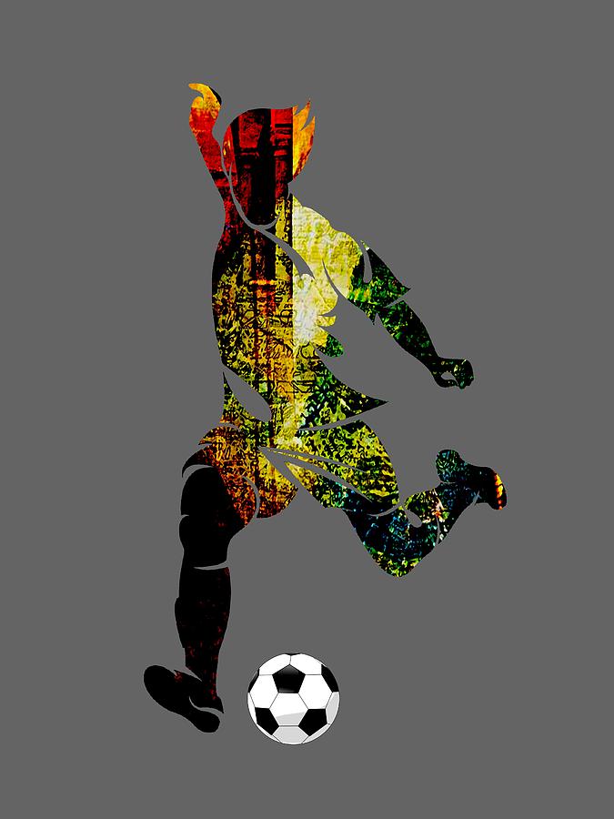 Soccer Collection #1 Mixed Media by Marvin Blaine