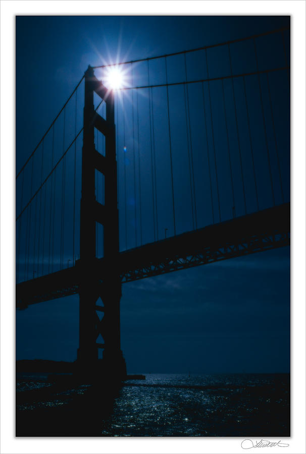 San Francisco Photograph - Solar-Bridge Eclipse #1 by Lar Matre