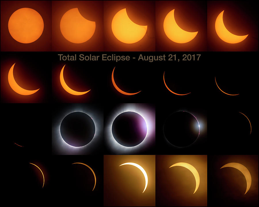 Solar Eclipse - August 21 2017 #1 Photograph by Art Whitton