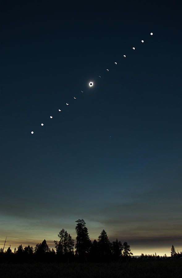 Solar Eclipse Landscape Photograph by Max Waugh