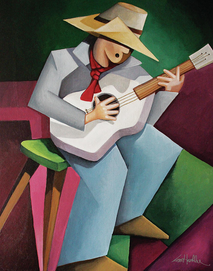 Solo Singer Painting by Lance Headlee