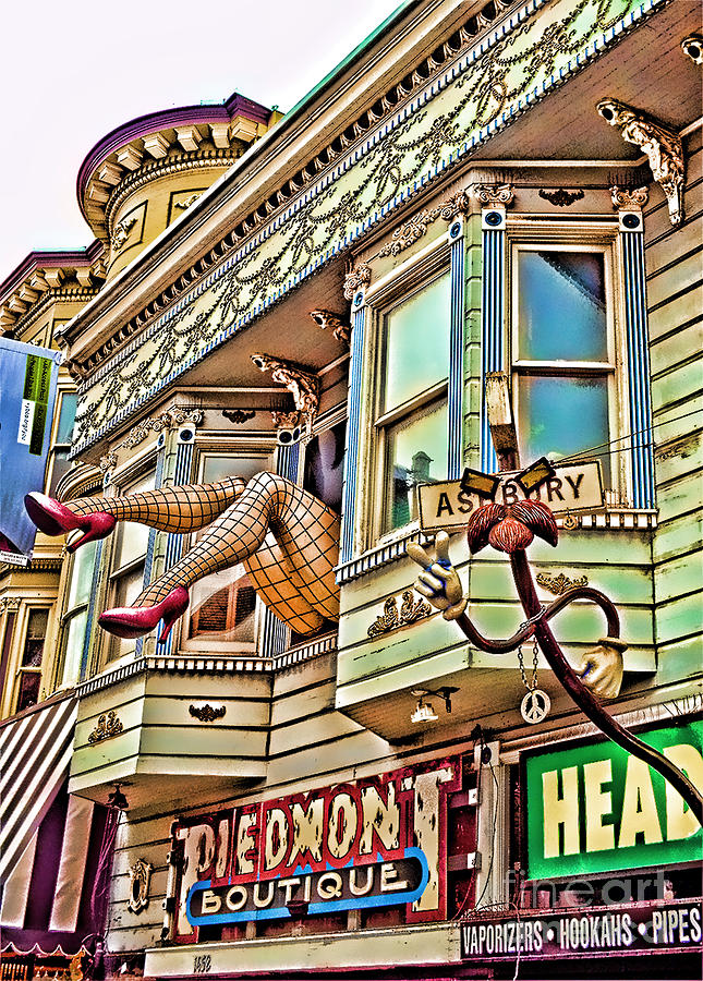 San Francisco Digital Art - Something to find only the in the Haight Ashbury #2 by Jim Fitzpatrick