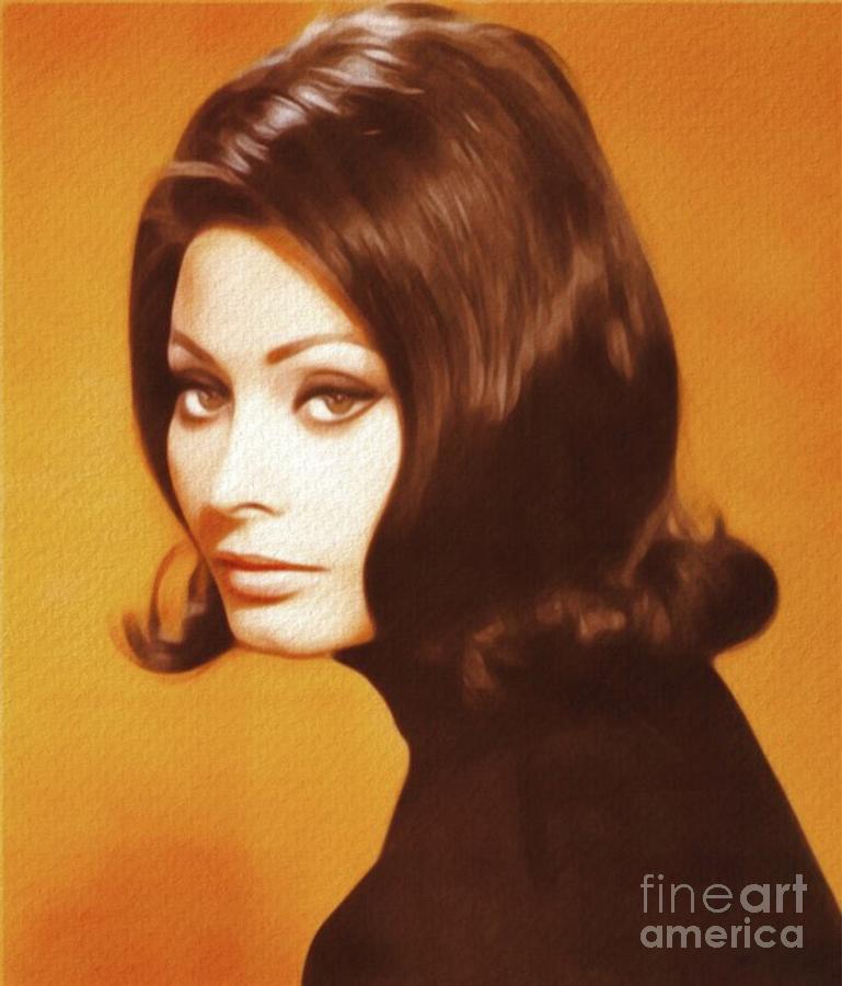 Sophia Loren, Actress Painting