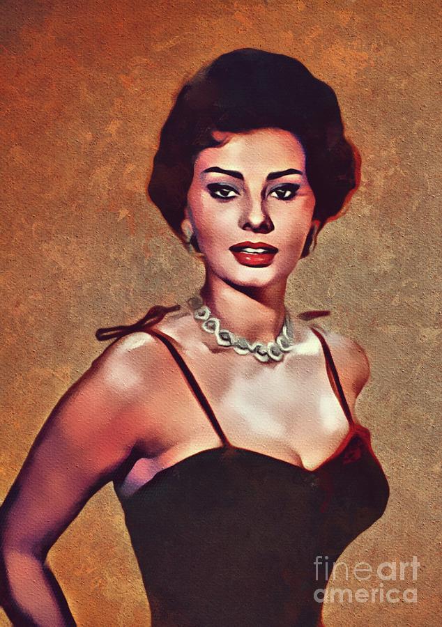 Hollywood Painting - Sophia Loren, Hollywood Legend #1 by Esoterica Art Agency