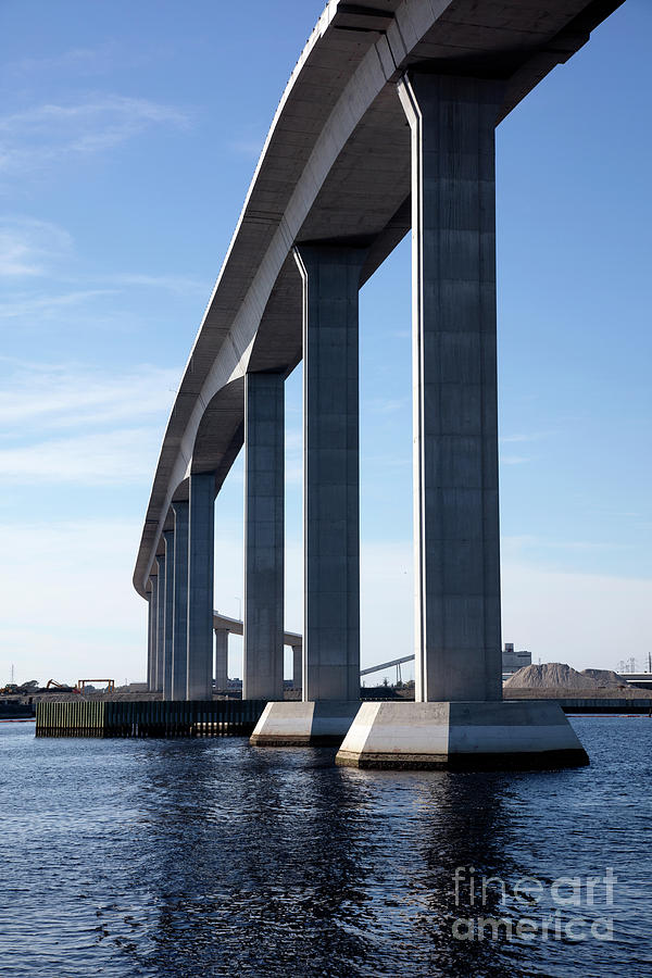 South Norfolk Jordan Bridge Norfolk Virginia Photograph By Bill Cobb