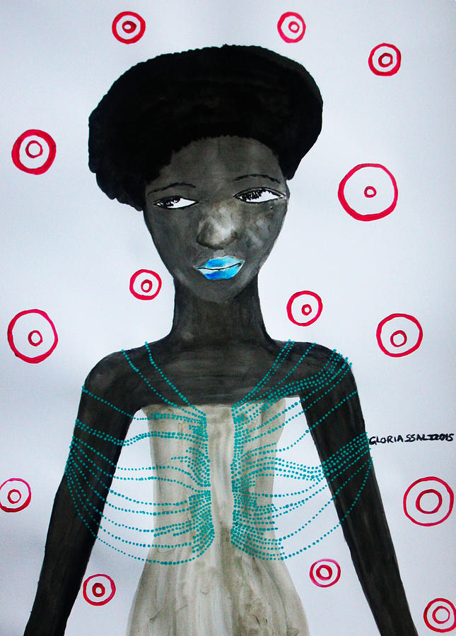South Sudanese Lady #1 Painting by Gloria Ssali