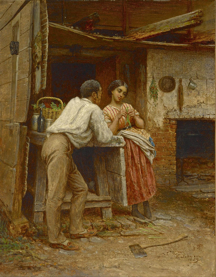 Southern Courtship #2 Painting by Eastman Johnson