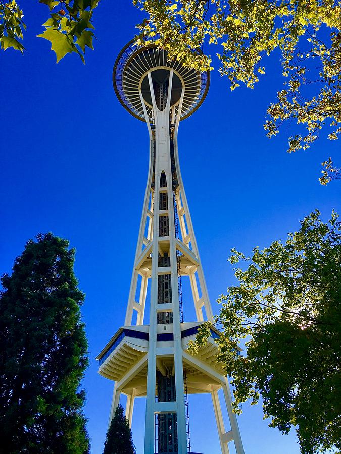 Space Needle  #1 Photograph by Jerry Abbott