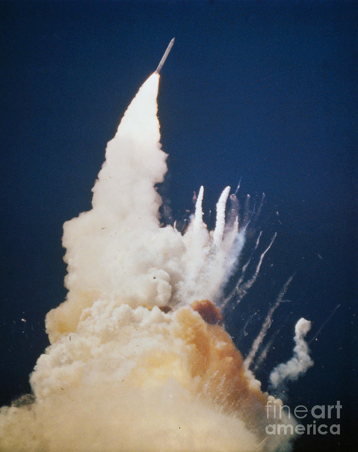 Space Shuttle Challenger Disaster #1 Photograph by NASA Science Source