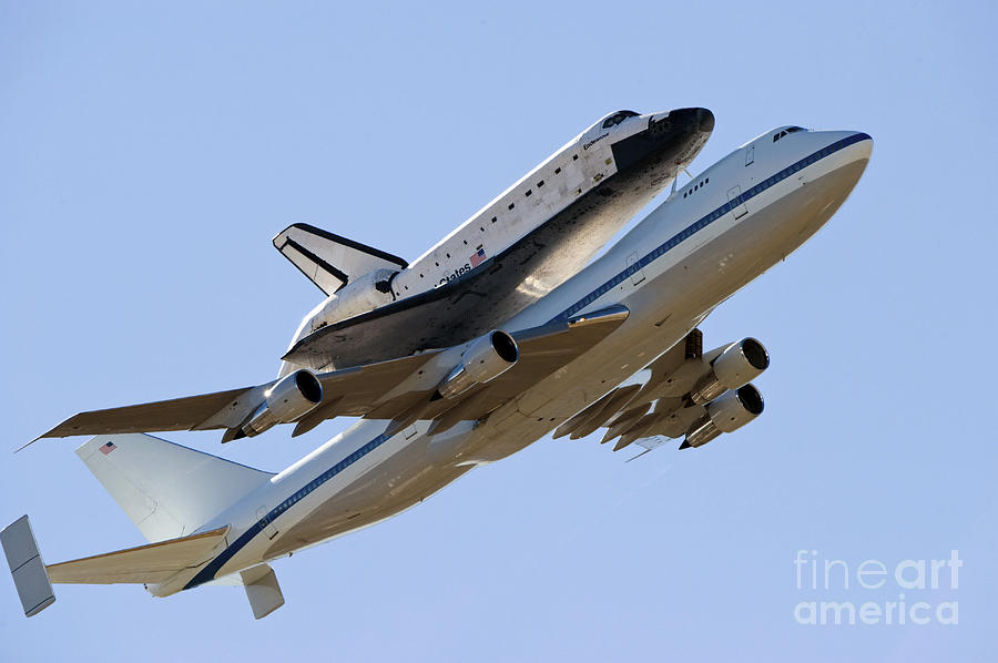 Space Photograph - Space Shuttle Endeavour Mounted #1 by Stocktrek Images
