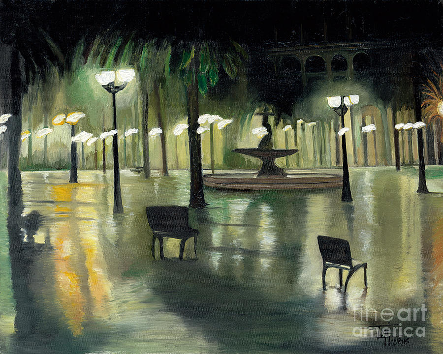 Spain In the Rain #1 Painting by Toni Thorne