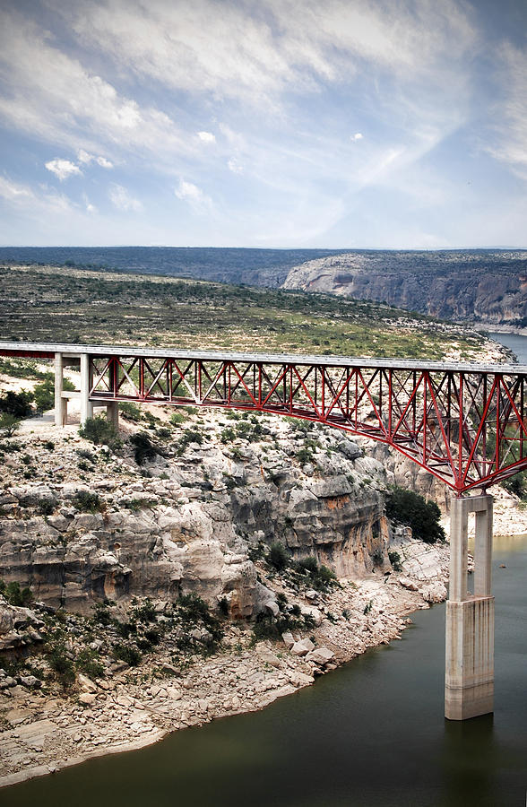 Spanning the Rio Grande #1 Photograph by Judy Hall-Folde