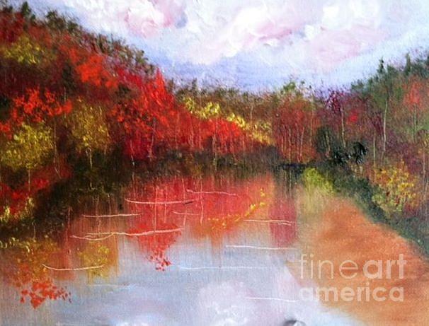 Sparkle Lake #1 Painting by Nancy Anton