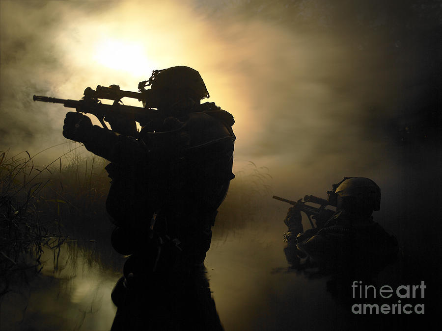 Special Operations Forces Photograph - Special Operation Forces Combat Divers #1 by Tom Weber