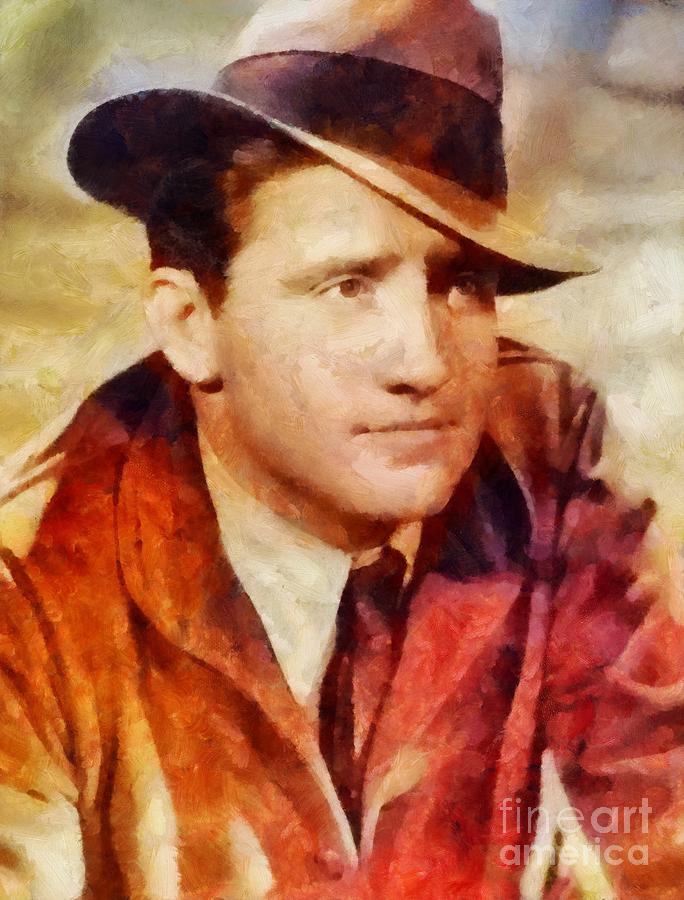 Spencer Tracy Vintage Hollywood Actor Painting