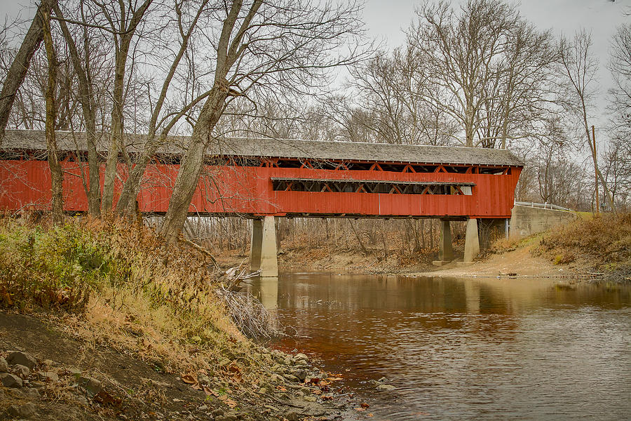 Spencerville/Coburn covered bridge #1 Photograph by Jack R Perry