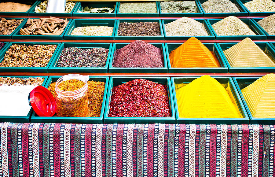 Turkey Photograph - Spice stall #1 by Tom Gowanlock