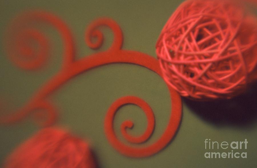 Color Photograph - Spiral Ball with Felt by Tamarra Tamarra Color Photograph - Spiral Ball with Felt by Tamarra Tamarra