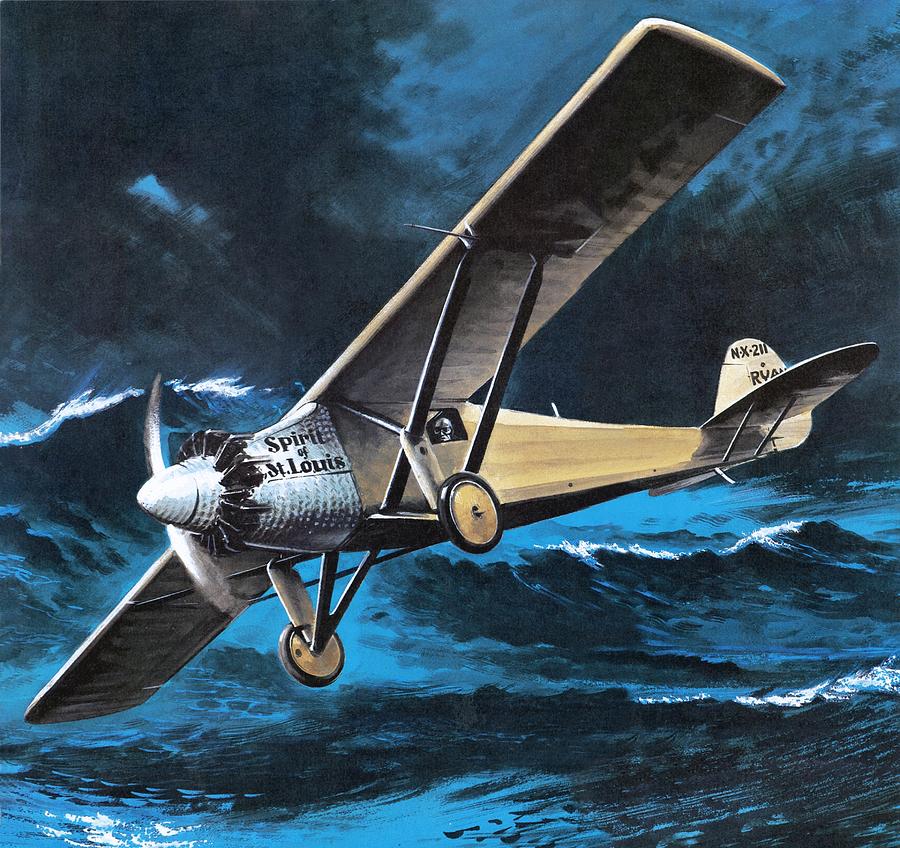 Spirit of St Louis Painting by Wilf Hardy
