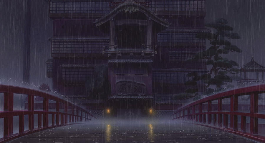 Architecture Digital Art - Spirited Away #1 by Super Lovely