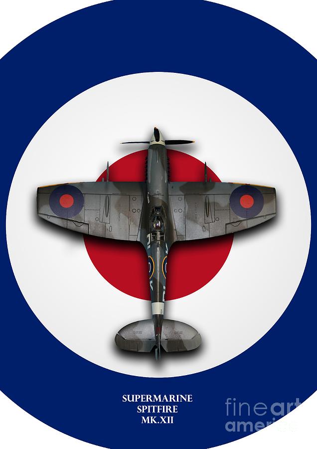 Spitfire MK.XII #1 Digital Art by Airpower Art