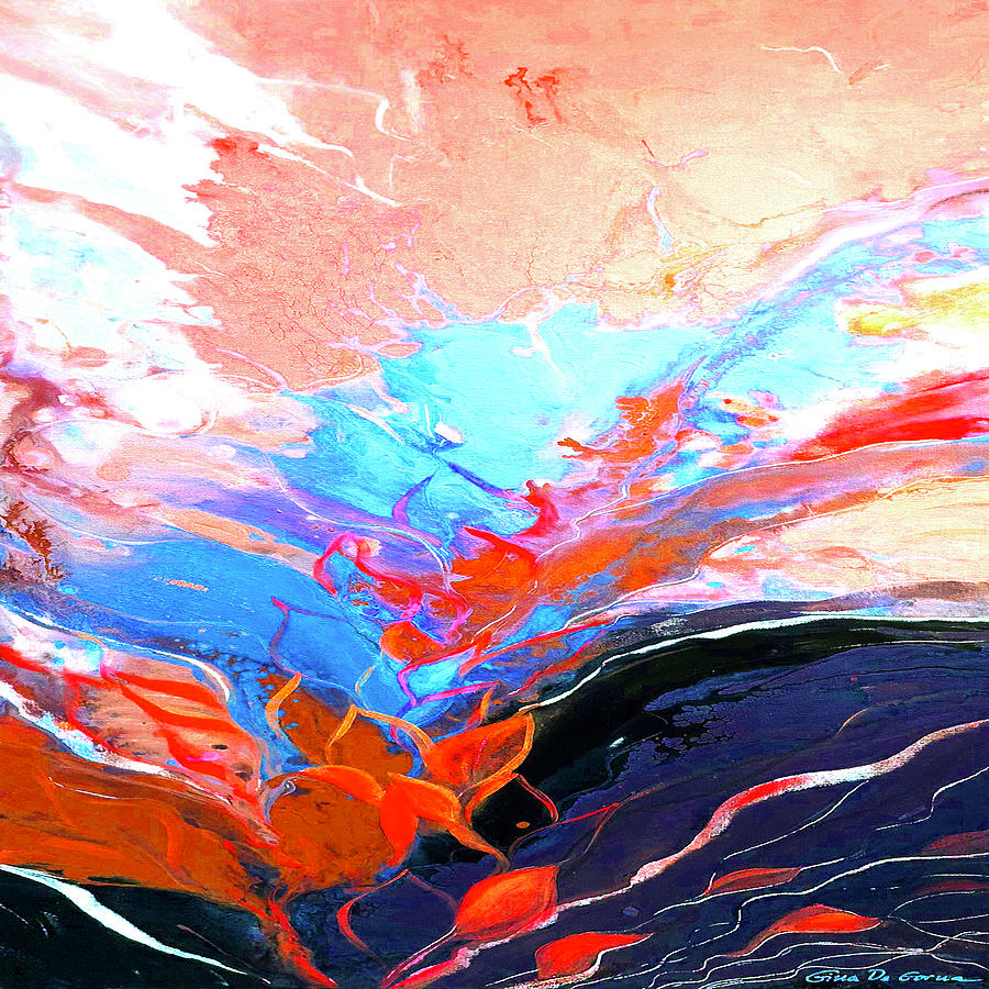 Splash #1 Painting by Gina De Gorna