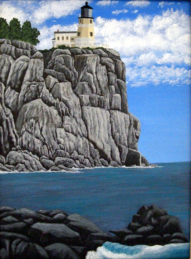 Split Rock Lighthouse #1 Painting by Frederic Kohli