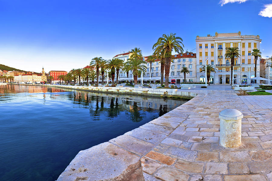 Split waterfront panoramic view from pier #1 Photograph by Brch Photography