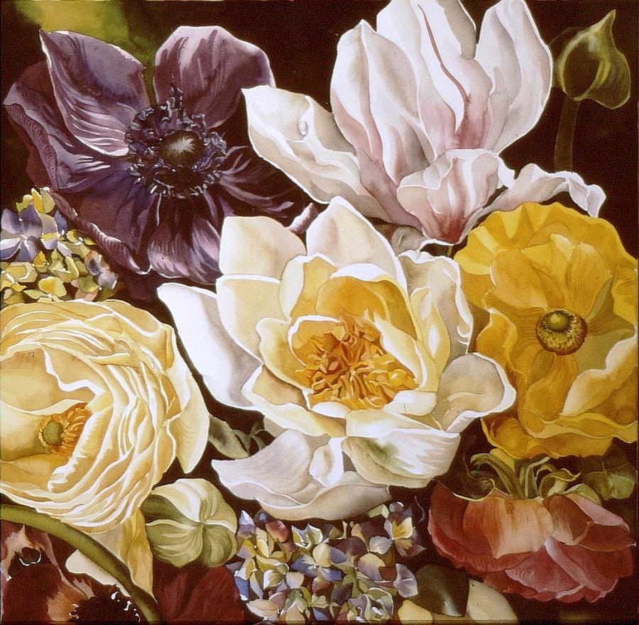 Spring Bouquet #3 Painting by Alfred Ng