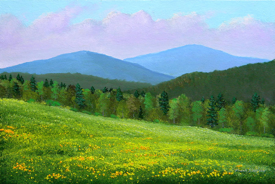 Spring Flowers Painting by Frank Wilson