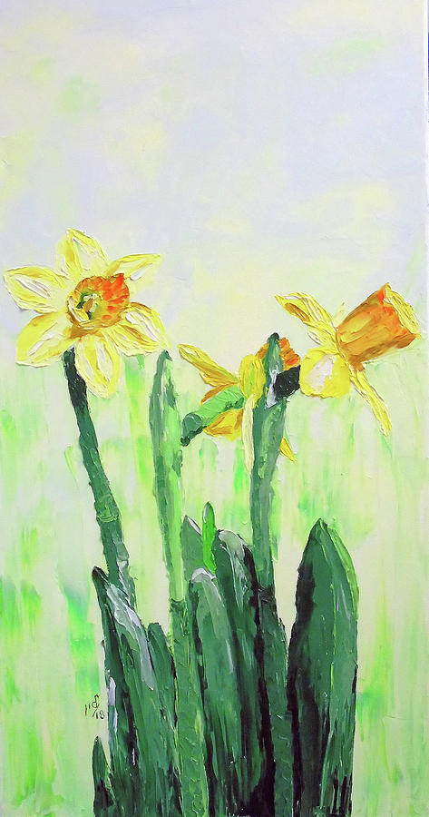 Still Life Painting - Spring #1 by Maria Woithofer