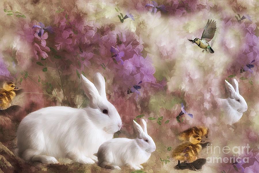 Spring Renewal #1 Digital Art by Elaine Manley