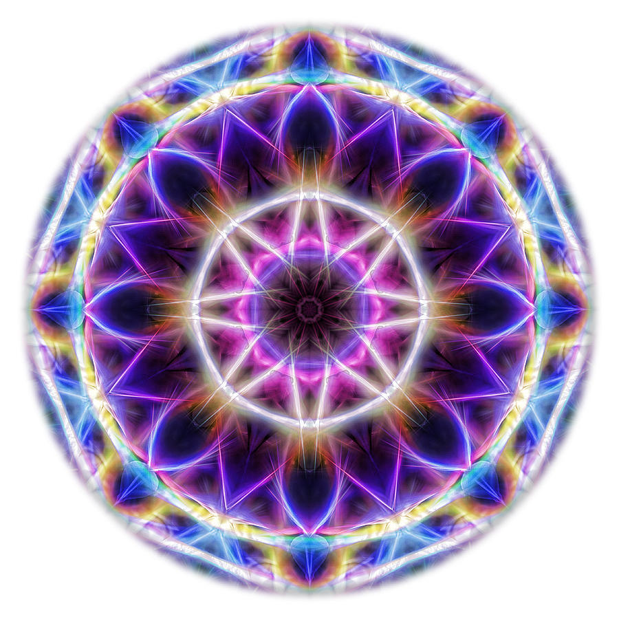Spring Energy Mandala 2 Digital Art by Beth Sawickie
