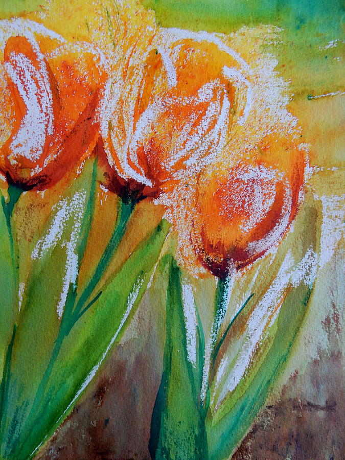 Spring Tulips #2 Painting by Betty-Anne McDonald