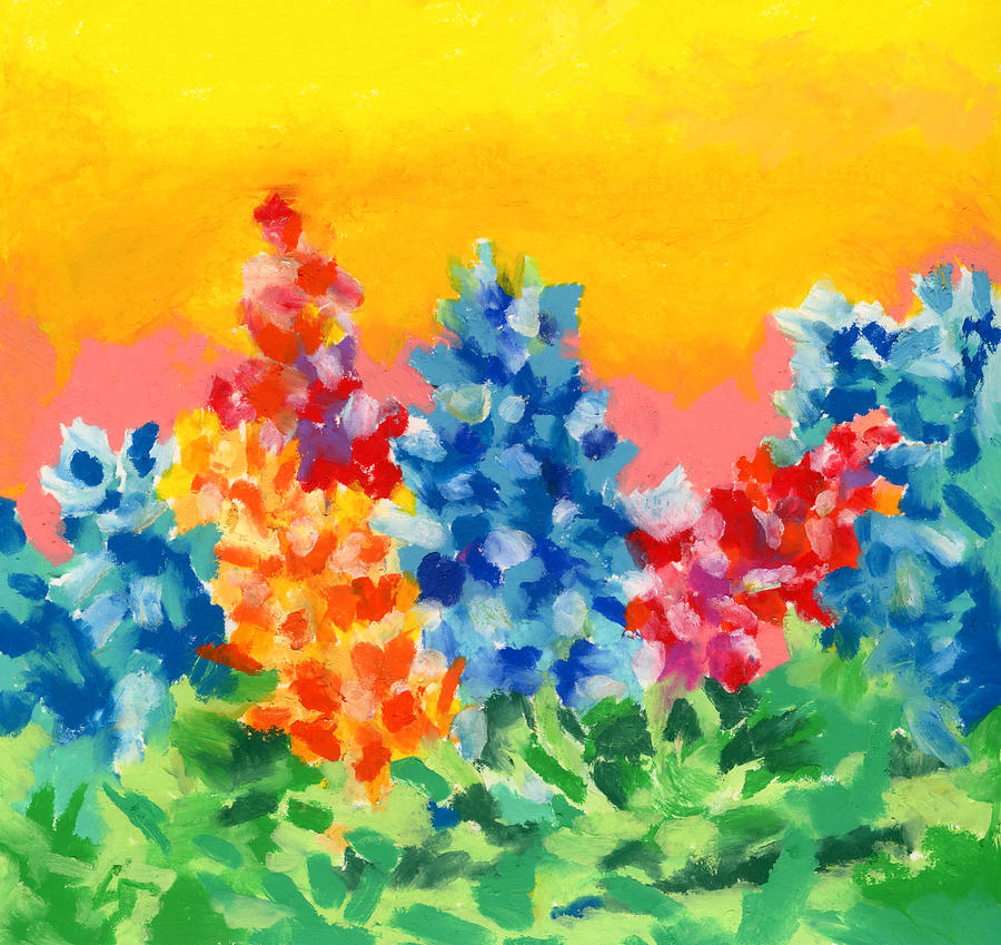 Spring Wildflowers #2 Painting by Stephen Anderson