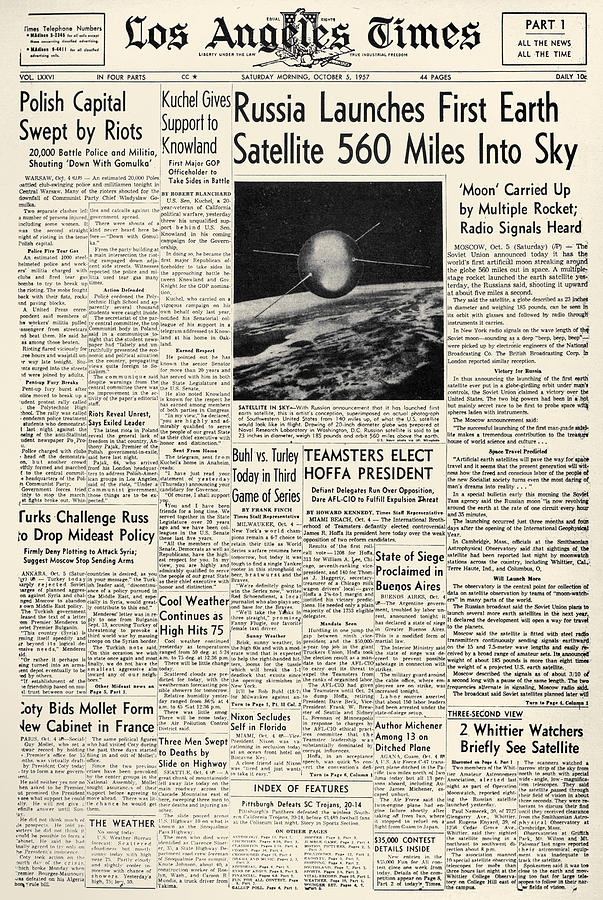 Sputnik I, 1957 #1 Photograph by Granger